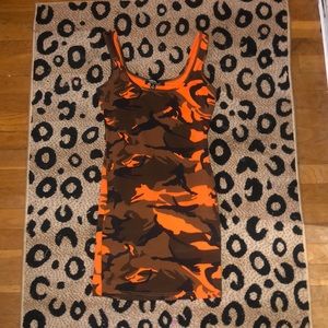 Orange Camo Dress